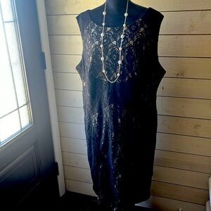 NWT Donna Ricco Black Lace Dress